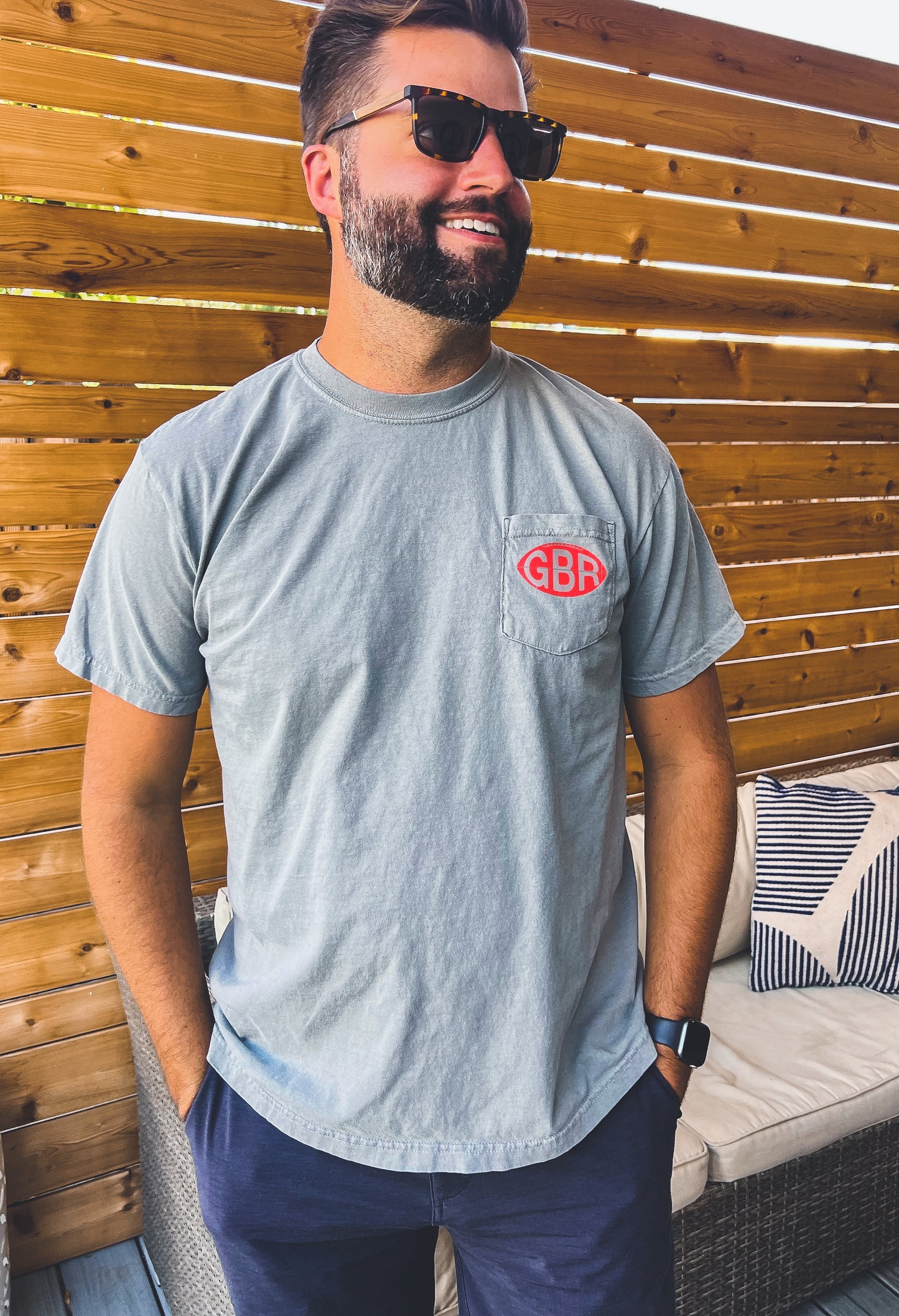 GBR Football pocket tee