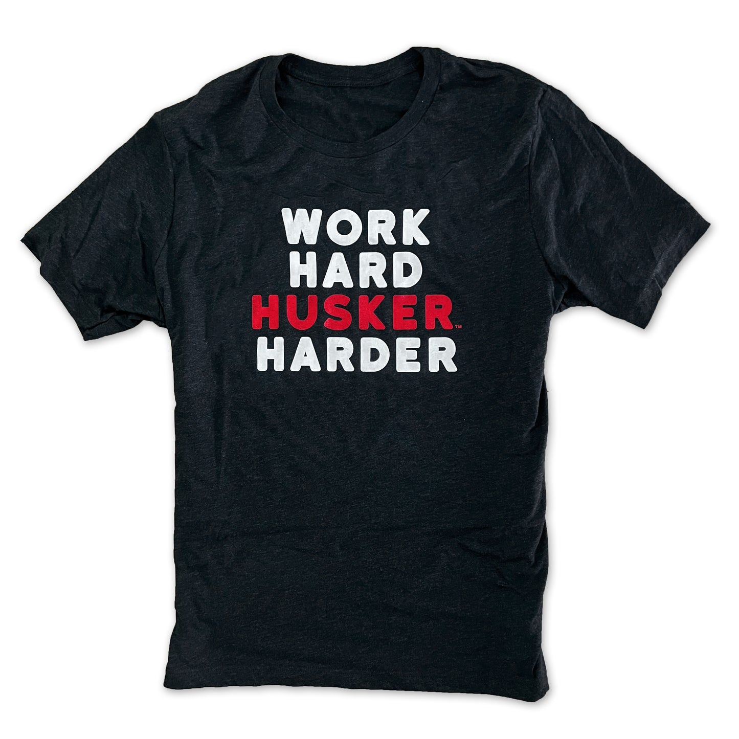 ON SALE - Husker Harder black tee