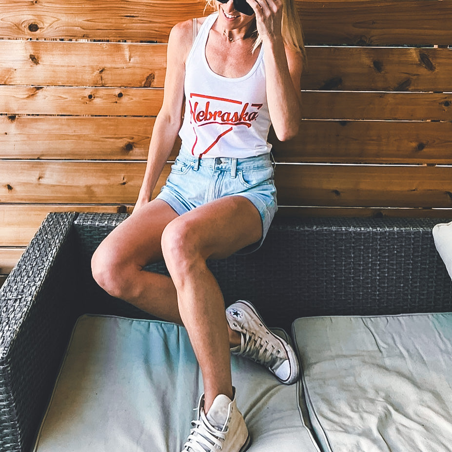 Vintage Nebraska Triangle tank